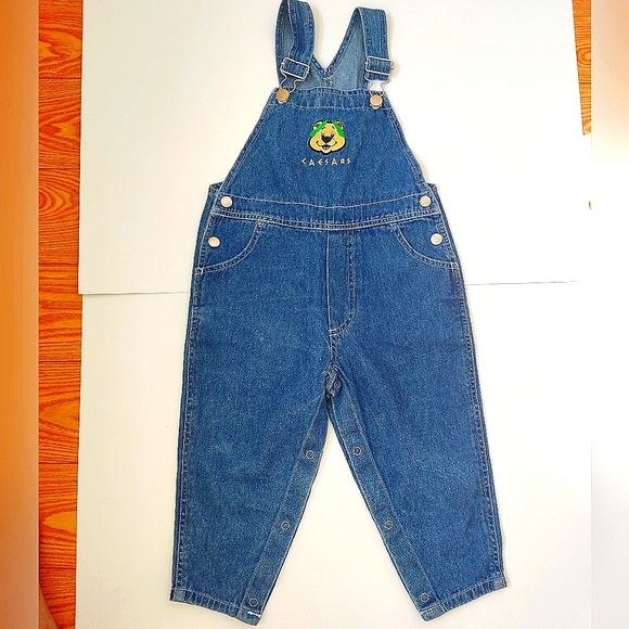 CACSARS Kids Overall Unisex Denim adjustable straps size 3T - Picture 1 of 10